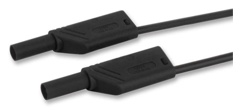934068100 TEST LEAD, BLK, 500MM, 1KV, 16A HIRSCHMANN TEST AND MEASUREMENT