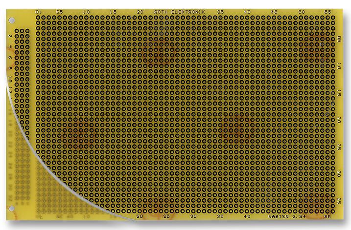 RE060-LF PCB, EUROCARD, FR4 ROTH ELEKTRONIK