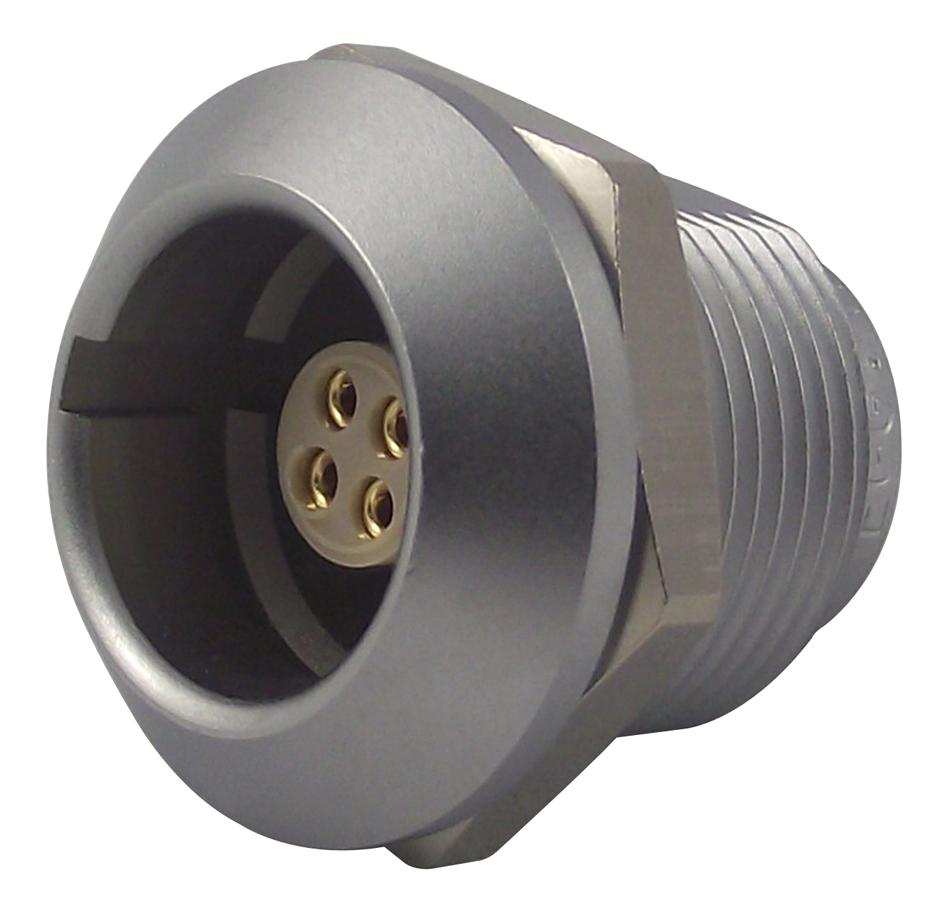 EGG.1K.304.CLL SOCKET, PANEL, 4WAY LEMO