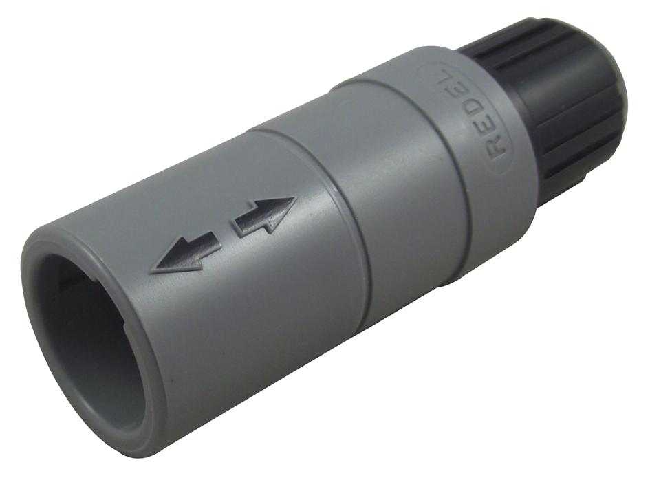 PRG.M0.4GL.LC52N SOCKET, IN-LINE, BLACK NUT, 4WAY LEMO