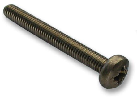 M425 PRA2MCS100- SCREW, POZI PAN, S/S, A2, M4X25, PK100 TR FASTENINGS