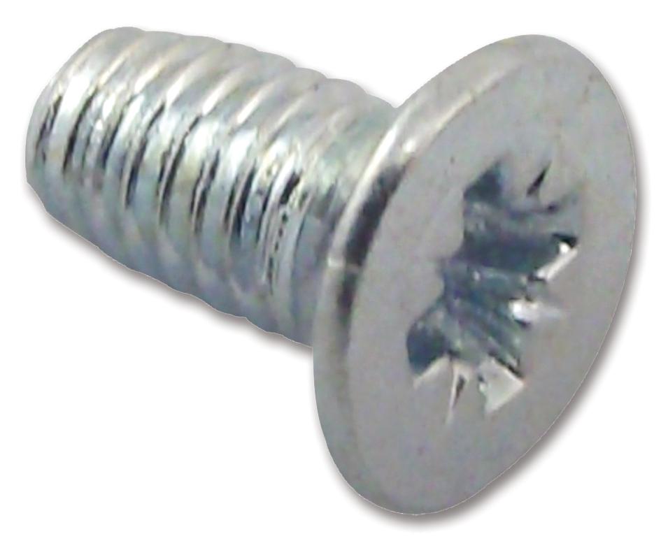 M38 KRSTTTZ100- SCREW, STEEL, BZP, 8MM, M3, PK100 TR FASTENINGS