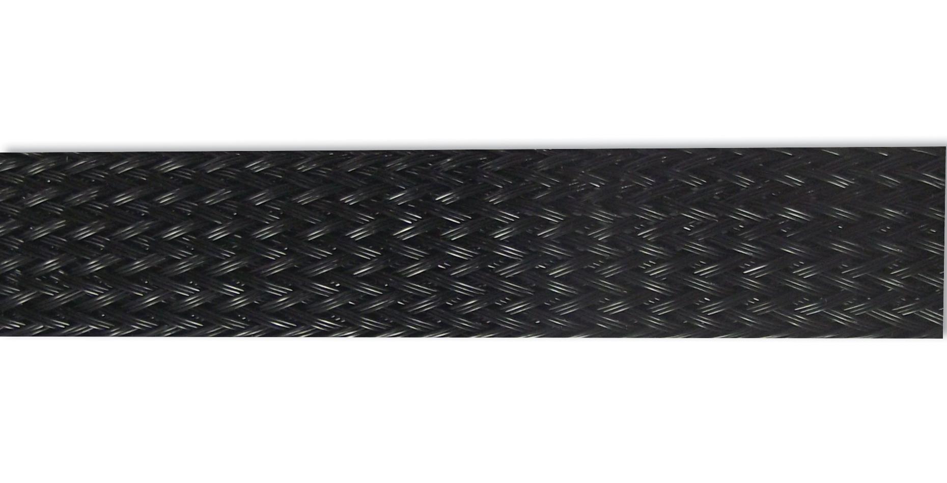 PP-10-0 SLEEVING, BRAID, BLACK, 100M PRO POWER