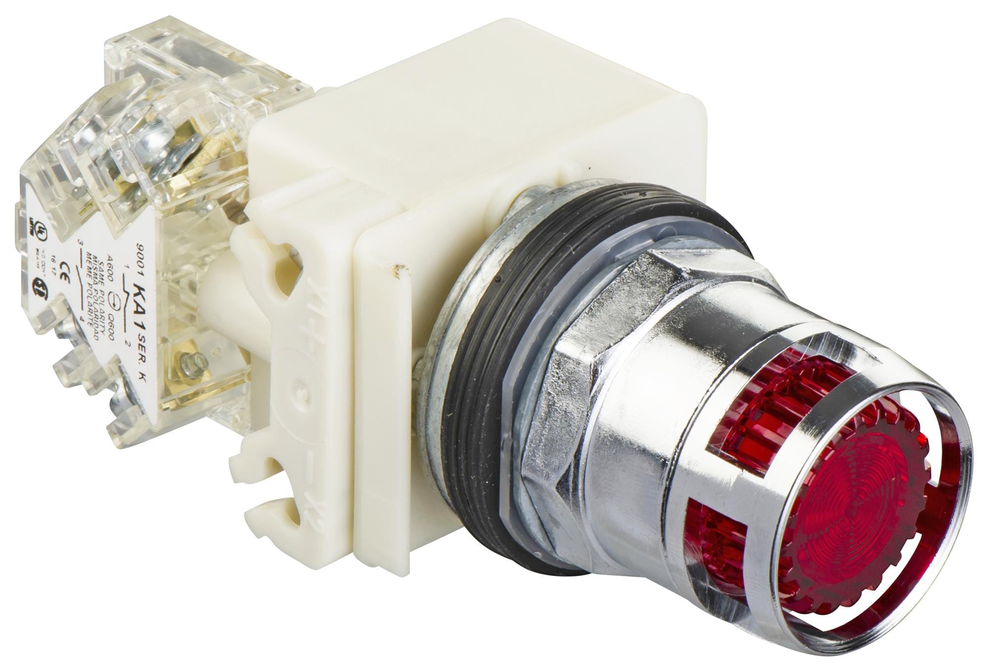 SCHNEIDER ELECTRIC illuminated 9001K3L38LRRH13 PB SW, ILLUM, SPDT, RED, 10A, 600VAC SCHNEIDER ELECTRIC 3108747 9001K3L38LRRH13