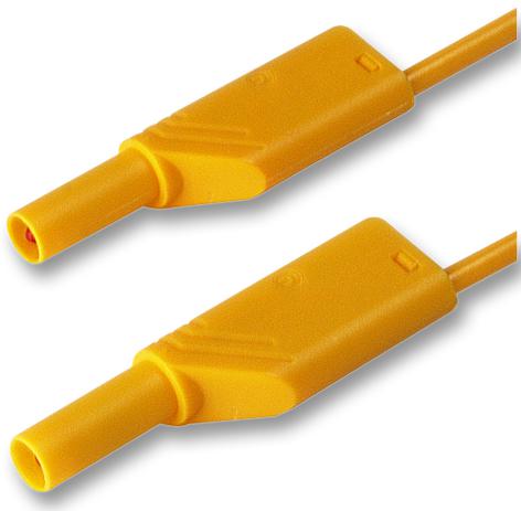 HIRSCHMANN TEST AND MEASUREMENT Test Leads 934068103 TEST LEAD, YELLOW, 500MM, 1KV, 16A HIRSCHMANN TEST AND MEASUREMENT 8281670 934068103