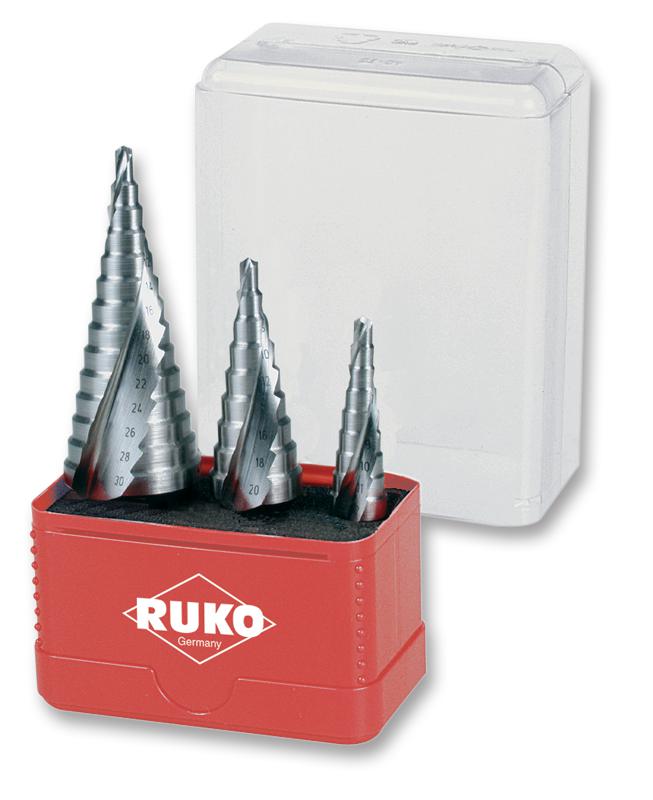 A101032 STEP DRILL SET, HSS, CBN RUKO