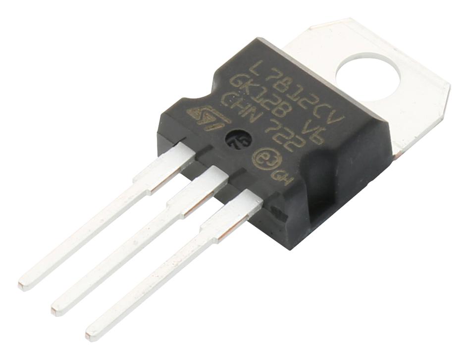 L7812CV IC, V REG +12V, 7812, TO-220-3 STMICROELECTRONICS