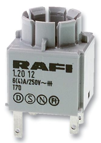 1.20.123.025/0000 CONTACT BLOCK, UNIVERSAL, 2NO RAFI