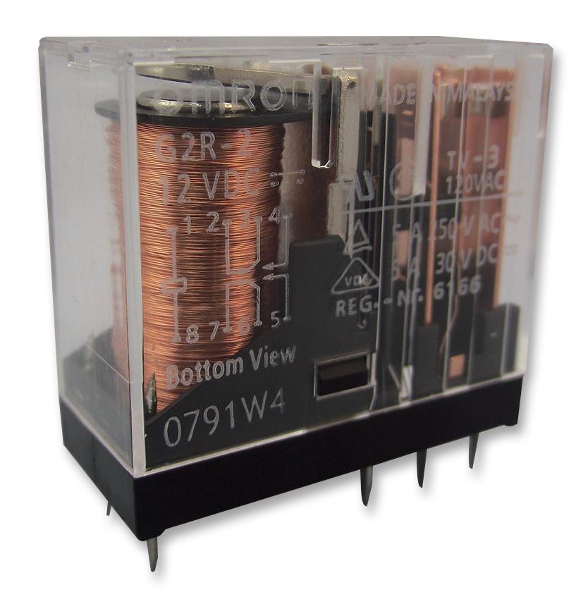 G2R-2 DC12 RELAY, DPDT, 250VAC, 30VDC, 5A OMRON