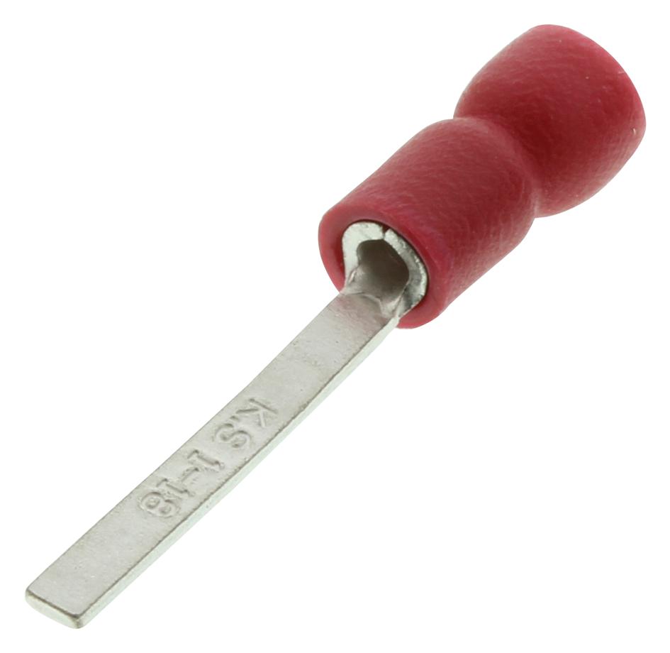DBVE1-18 CRIMP TERMINAL, BLADE, RED, PK100 MULTICOMP PRO