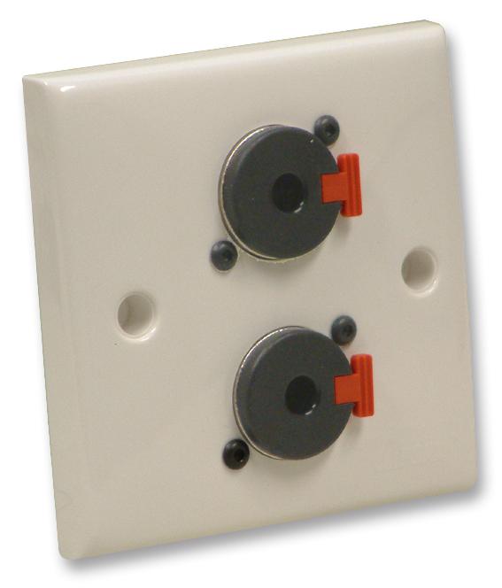 F267ZL WALL PLATE, 2 X JACK SOCKET EAGLE