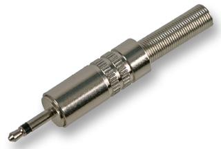 PSG02534 2.5MM JACK PLUG, MONO, METAL, PK2 PRO SIGNAL