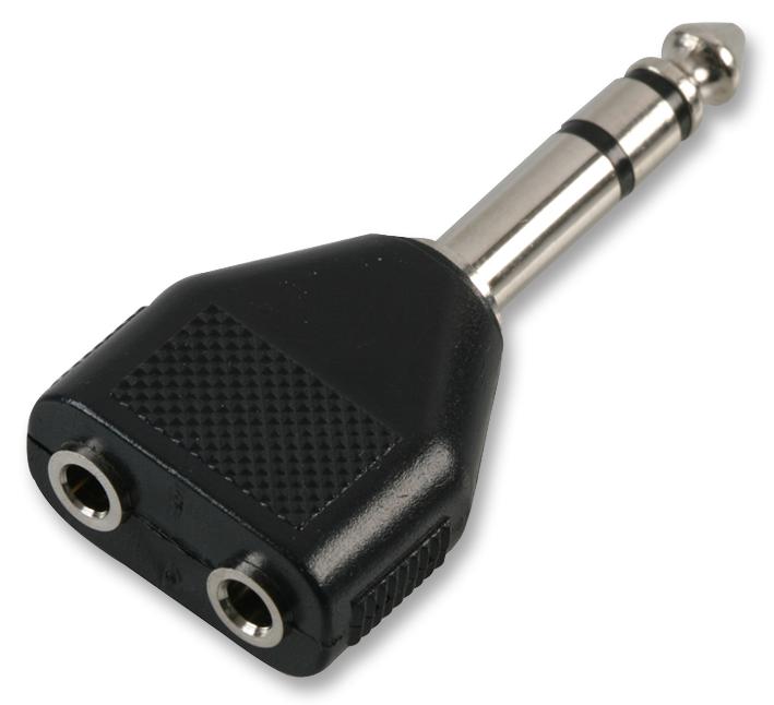 PSG02741 JACK ADAPTOR, 2X 3.5 MONO TO 1/4 ST PRO SIGNAL