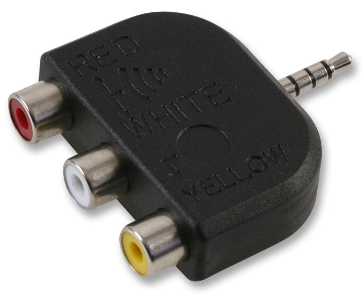 PSG02787 ADAPTOR, 3X PHONO TO 4P 3.5 PLUG PRO SIGNAL