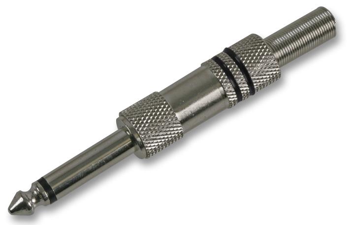 PSG03210 6.35MM JACK PLUG, MONO, BLACK PRO SIGNAL