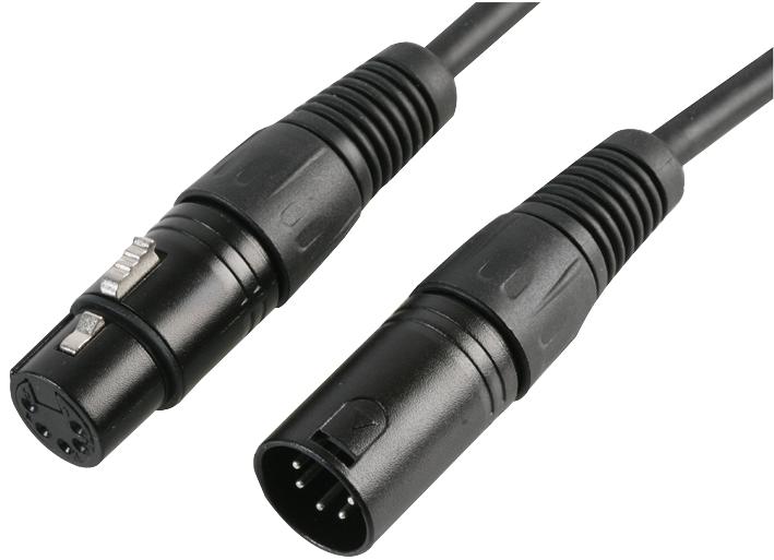 PLS00410 LEAD, XLR DMX, 5P 2PAIR, 1M PULSE