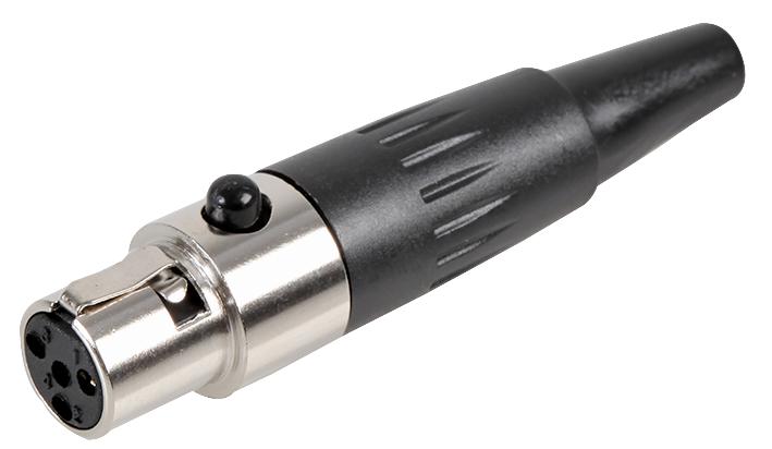 PLS00218 MINI XLR SOCKET, IN-LINE, 4P PULSE