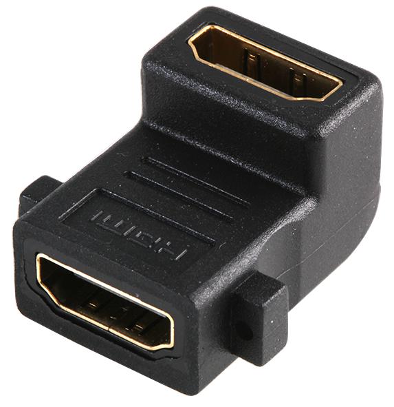 PSG03816 ADAPTOR, HDMI SOCKET TO SOCKET, 90DEG PRO SIGNAL
