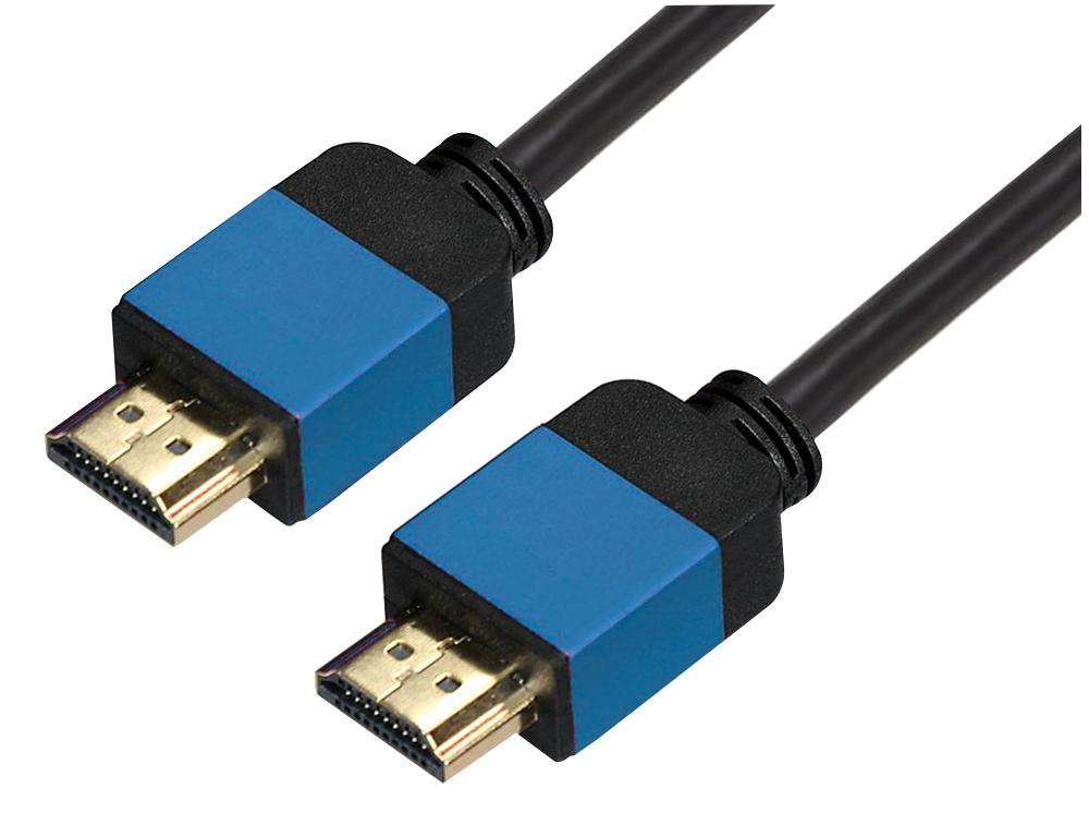 HHSB-3 4K HDMI LEAD SLIM ALUMINIUM BLUE 3M AV STAR
