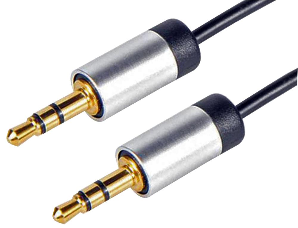 JJ3.5A-2 3.5MM JACK LEAD ALUMINIUM SHELL 2M AV STAR