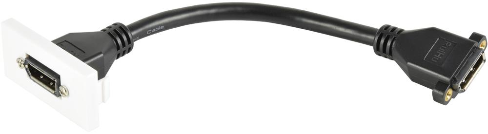 122.550UK DISPLAYPORT WALL PLATE MODULE, 50X25MM AV:LINK