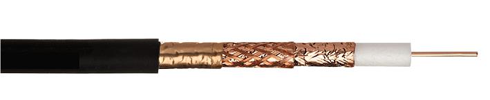 560053-LSNH-BLK-100 CABLE, COAX HD100 TRIPLE SCREEN BLK 100M WEBRO