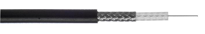 490003-BLK-100 CABLE, COAX RG58 C/U BLACK 100M WEBRO