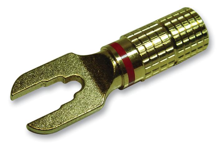 PSG01474 SPADE TERMINAL, GOLD/RED PRO SIGNAL