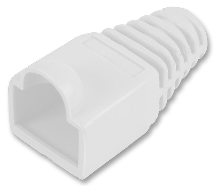 SH001 5 WHITE STRAIN RELIEF BOOT 5MM WHITE 10/PACK PRO POWER