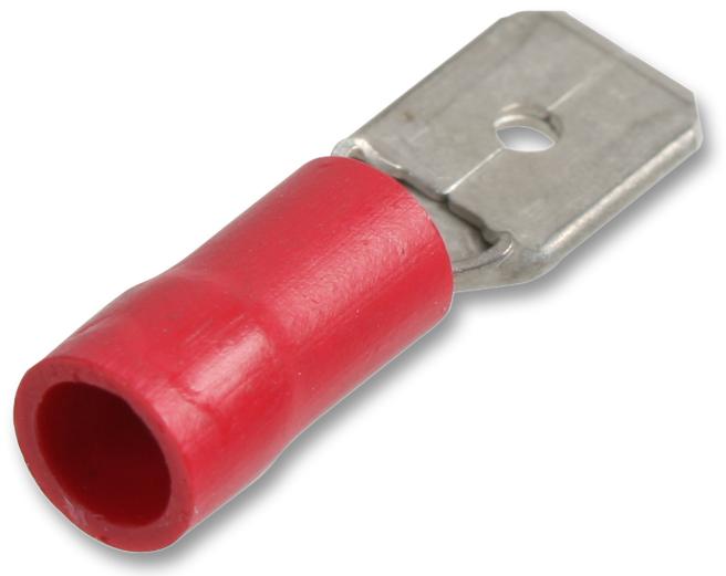 STMDD1-250 PUSH ON BLADE TERMINAL RED 19A, PK100 PRO POWER