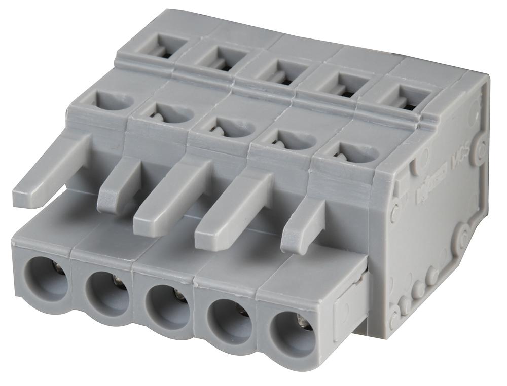 231-105/026-000 TERMINAL BLOCK, PLUGGABLE, 5POS, 12AWG WAGO