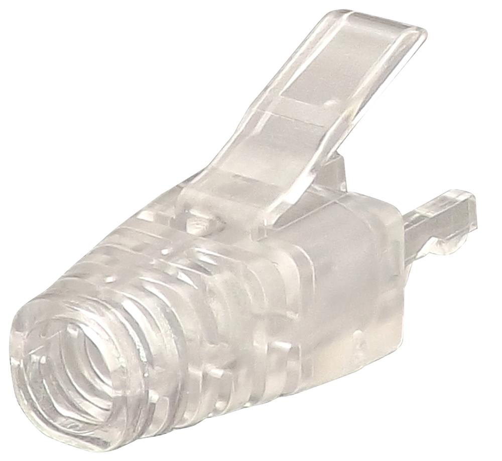 PSPDY5#100 STRAIN RELIEF BOOT, 5.5MM, PC, RJ45 CONN TUK