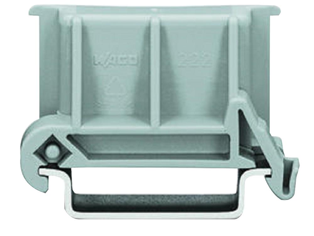 222-510 ANGLED DIN RAIL ADAPTER, GREY WAGO