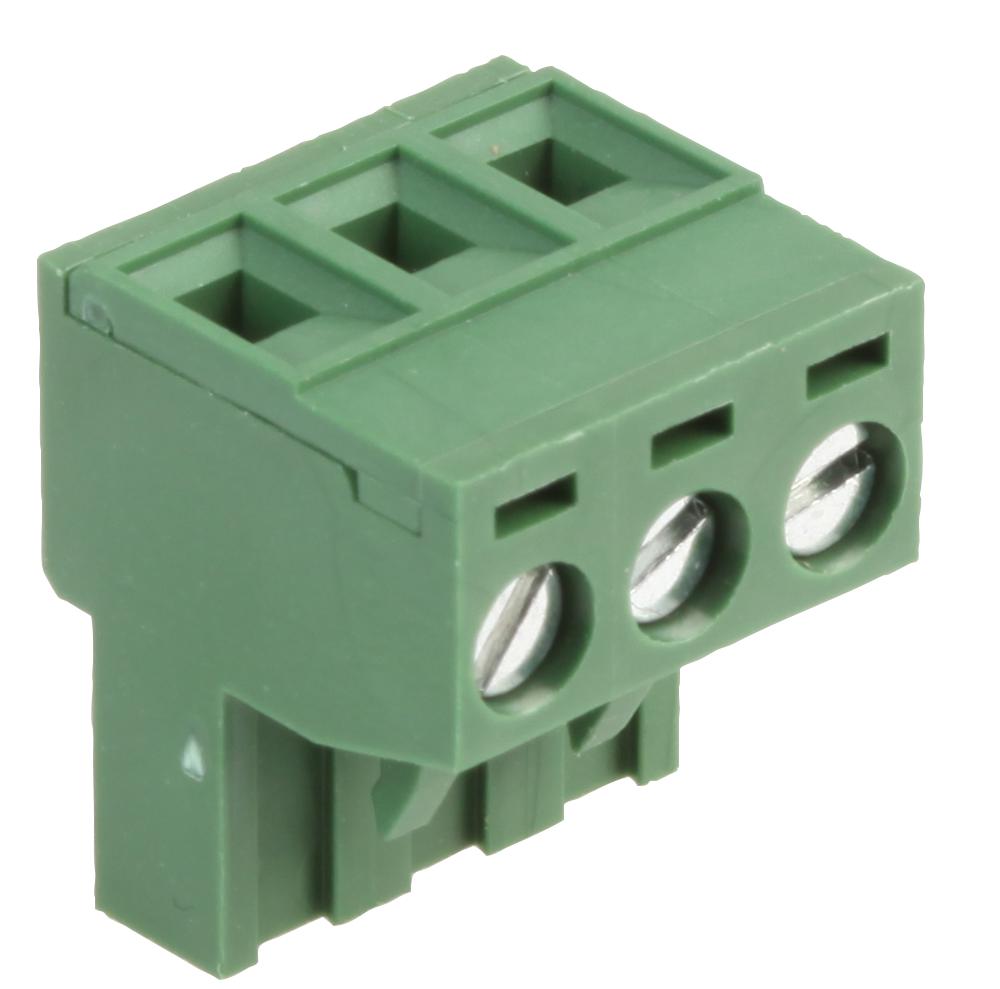 MC000177 TERMINAL BLOCK, PLUGGABLE, 3POS, 12AWG MULTICOMP PRO