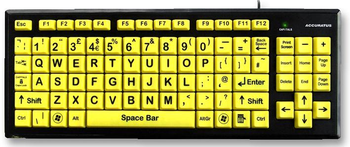 KYB-MON2VIS-UCUH KEYBOARD, WIRED, STANDARD, USB ACCURATUS
