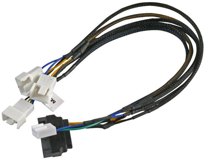 AK-CBFA06-30 LEAD, PWM FAN SPLITTER (X3) - SATA AKASA