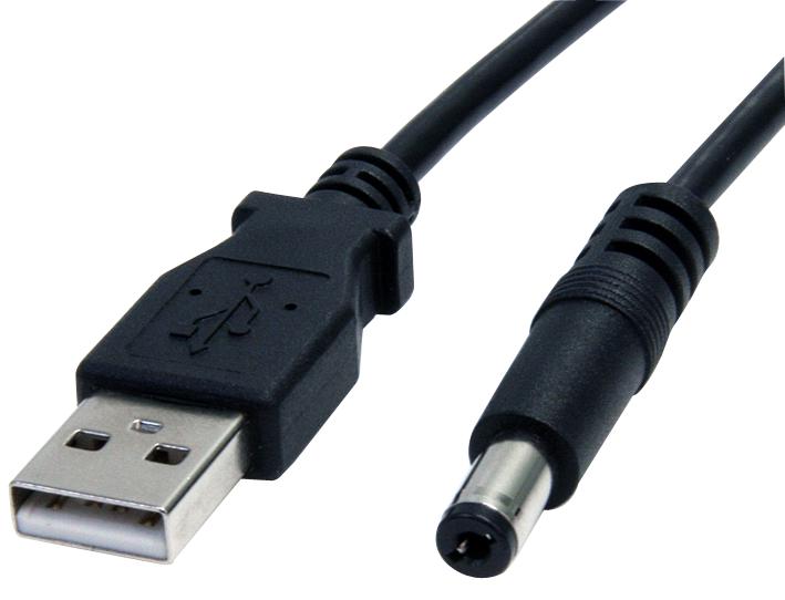 USB2TYPEM2M LEAD, USB-5.5MM 5V DC, TYPE M BARREL, 2M STARTECH