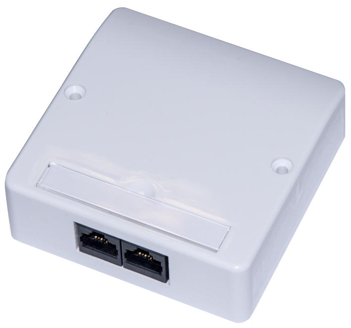 008-001-011-03 WALL OUTLET, 2 WAY CAT5E,VERTICAL CONNECTIX CABLING SYSTEMS