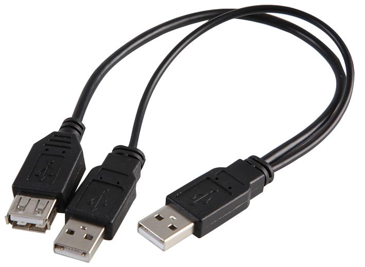PSG90994 LEAD, USB2.0 A+A POWER-A FEMALE, 0.2M PRO SIGNAL