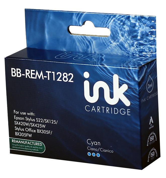 BB-REM-T1282 INK CART, REMAN, T1282 CYAN UNBRANDED