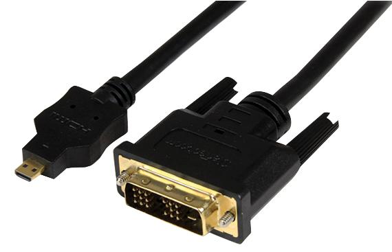 HDDDVIMM2M LEAD, MICRO HDMI - DVI-D M/M 2M STARTECH