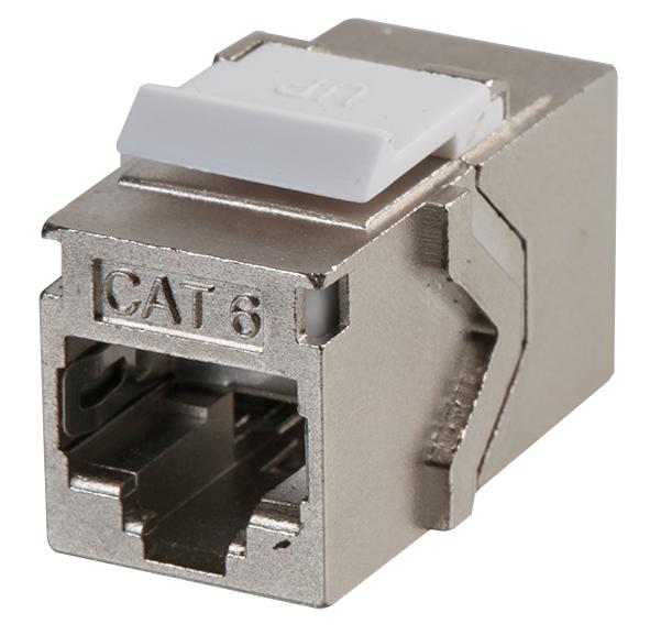 SACK3S SHLD COUPLER, RJ45, JACK, CAT6, PANEL TUK