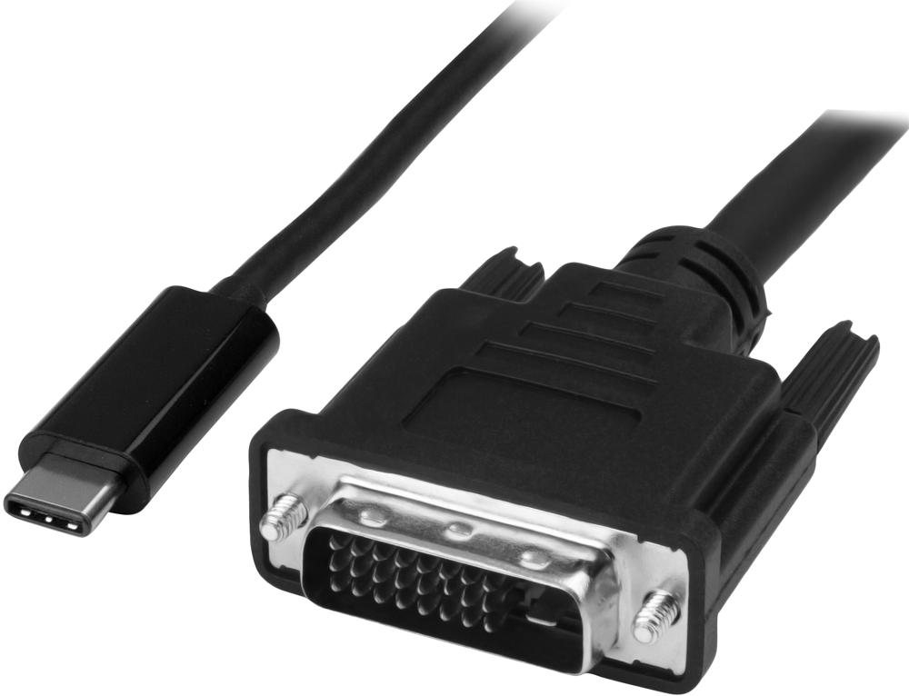CDP2DVIMM2MB ADAPTER, USB-C TO DVI-D MALE, 2M STARTECH