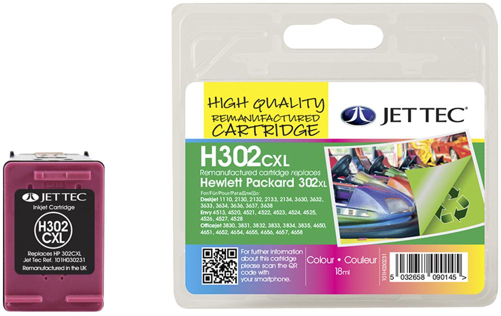 HP302CXL INK CART, REMAN, HP 302XL, COLOUR JET TEC