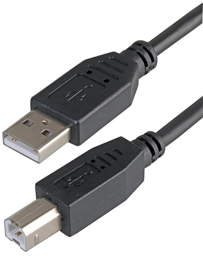 PSG91412 LEAD, USB2.0 A MALE - B MALE, BLACK 2M PRO SIGNAL