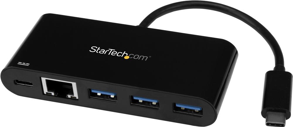 HB30C3AGEPD 3 PORT USB-C HUB, GIGABIT & PD STARTECH
