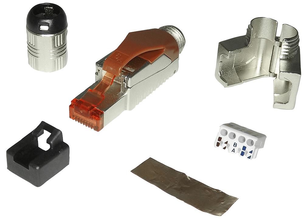 PGS90 RJ45 CONNECTOR, PLUG, 8P8C, 1PORT, IDC TUK