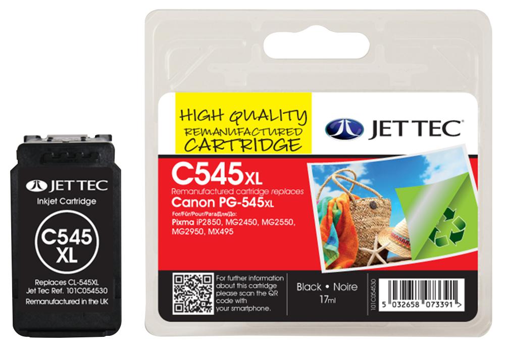 101C054530 INK CART, REMAN, PG-545XL BLACK JET TEC