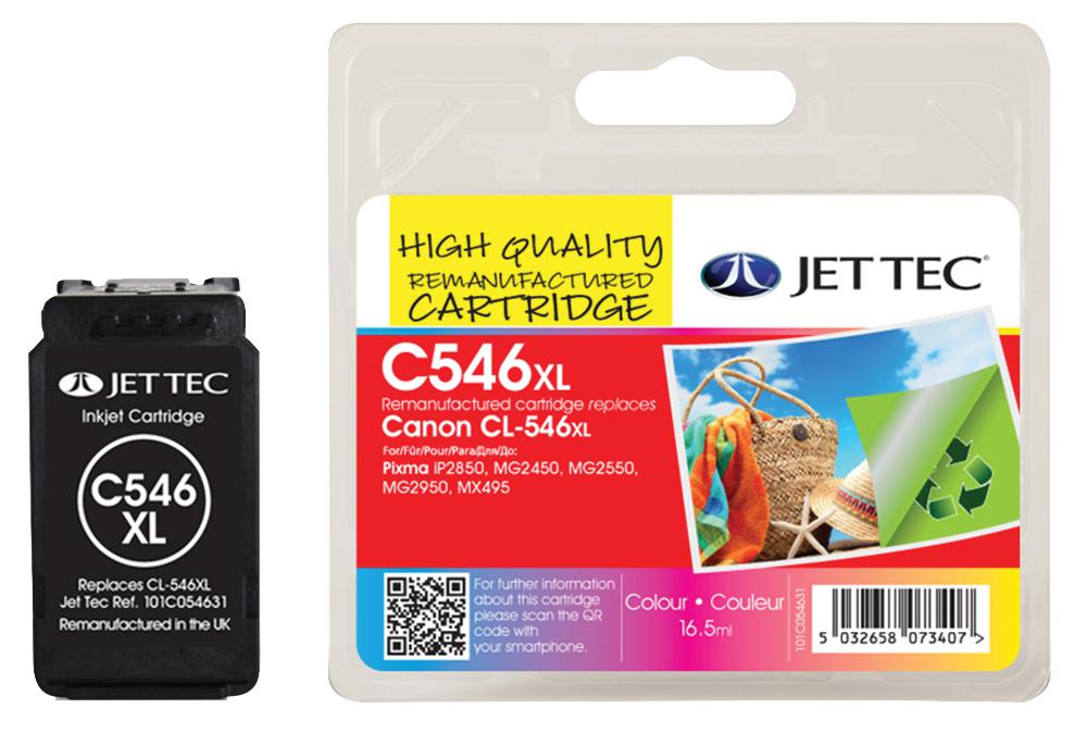 101C054631 INK CARTRIDGE, REMANUFACTURED, CANON JET TEC