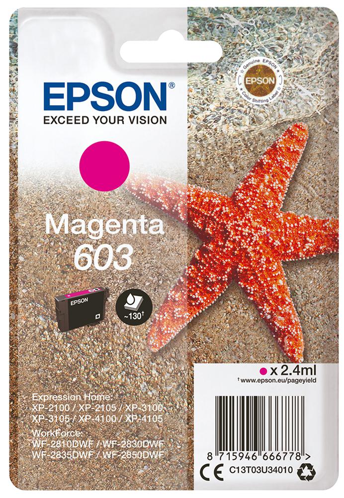 C13T03U34010 INK CARTRIDGE, T03U3, MAGENTA, EPSON EPSON